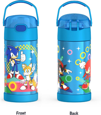 FUNTAINER Water Bottle with Straw, 12oz, Bluey - Colors B