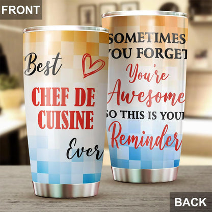 Best Caterer Ever Tumbler Stainless Steel 20oz, Office Gifts Women Men Work Friends Coworker, Driking Coffee Cup For Birthday Christmas - Colors P