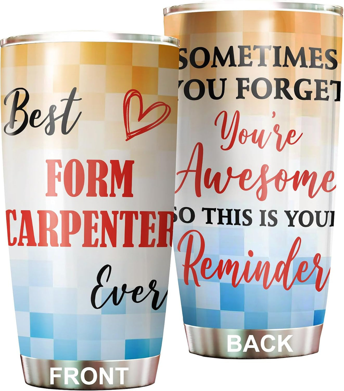 Best Caterer Ever Tumbler Stainless Steel 20oz, Office Gifts Women Men Work Friends Coworker, Driking Coffee Cup For Birthday Christmas - Colors P