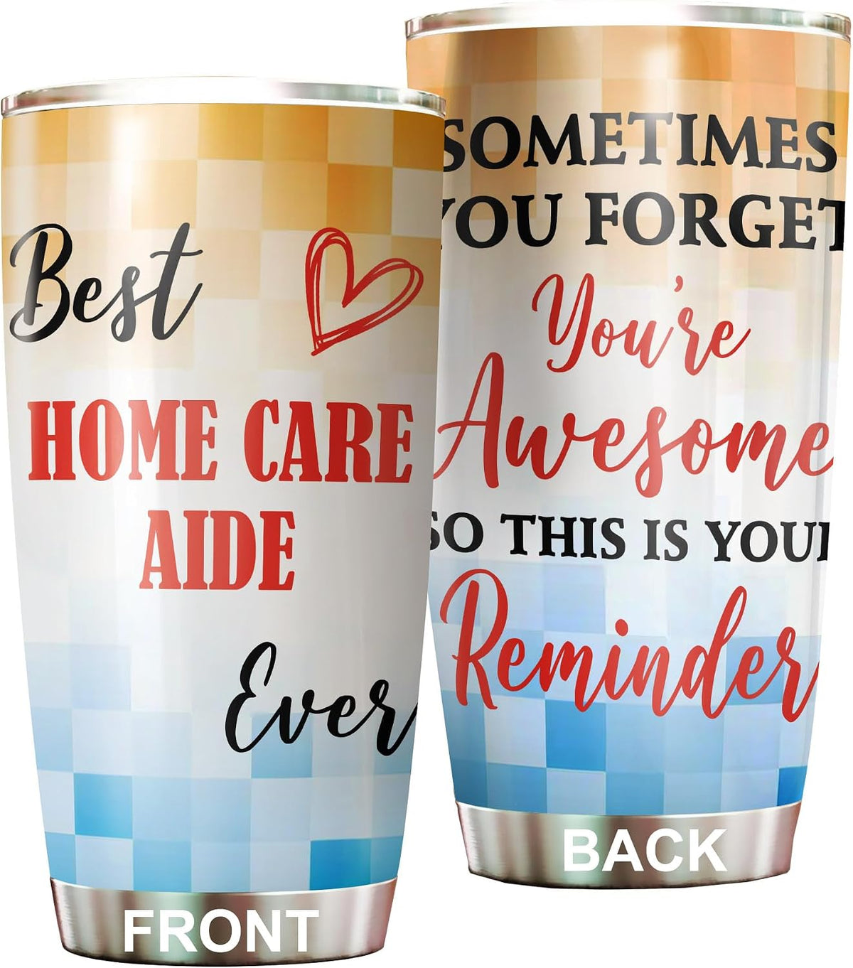Best Caterer Ever Tumbler Stainless Steel 20oz, Office Gifts Women Men Work Friends Coworker, Driking Coffee Cup For Birthday Christmas - Colors P