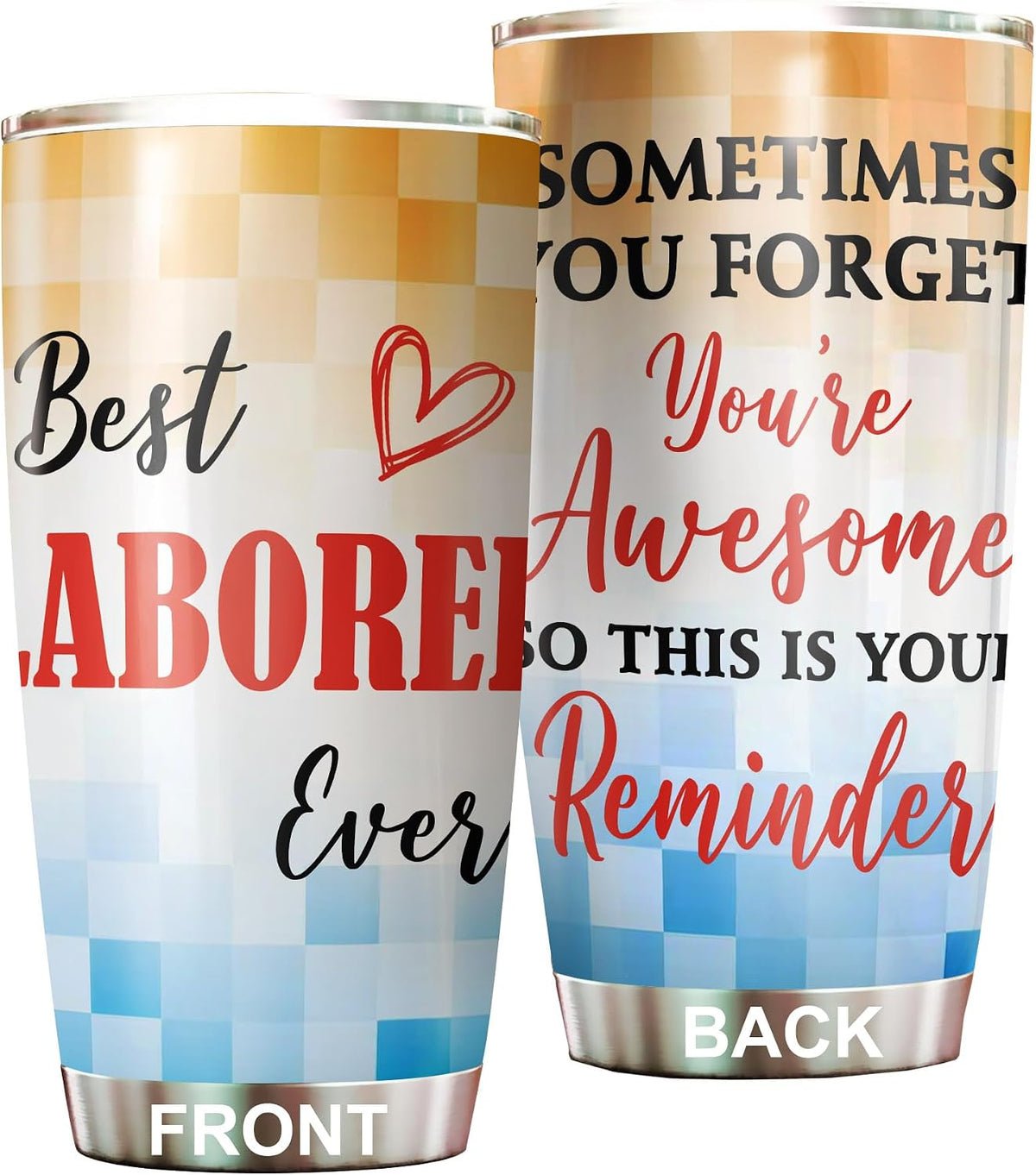 Best Caterer Ever Tumbler Stainless Steel 20oz, Office Gifts Women Men Work Friends Coworker, Driking Coffee Cup For Birthday Christmas - Colors P