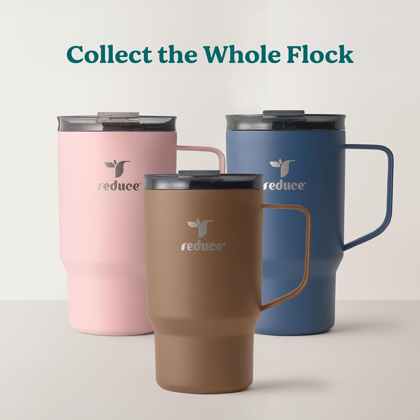 24 oz Hot1 Vacuum Insulated Mug for Hot Tea, Coffee and Other Hot Drinks - With Flo-Motion Lid and Handle, Single-Serve and Cupholder Friendly, Keeps Drinks Hot for up to 8 Hrs, Java