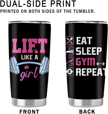 Gym Gifts for Women, Stainless Steel Insulated Tumbler 20oz