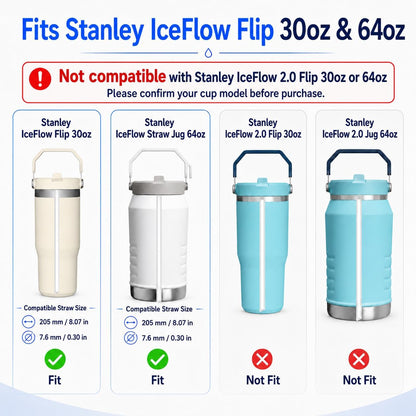 Replacement Straws for Stanley IceFlow Flip 30oz Tumbler Only