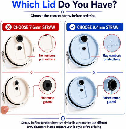 Replacement Straws for Stanley IceFlow Flip 30oz Tumbler Only