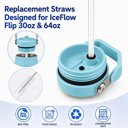 Replacement Straws for Stanley IceFlow Flip 30oz Tumbler Only