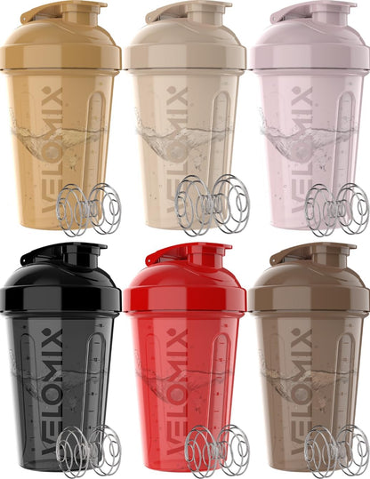6 Pack 20oz Shaker Cups for Protein Shakes, Pastel Shades