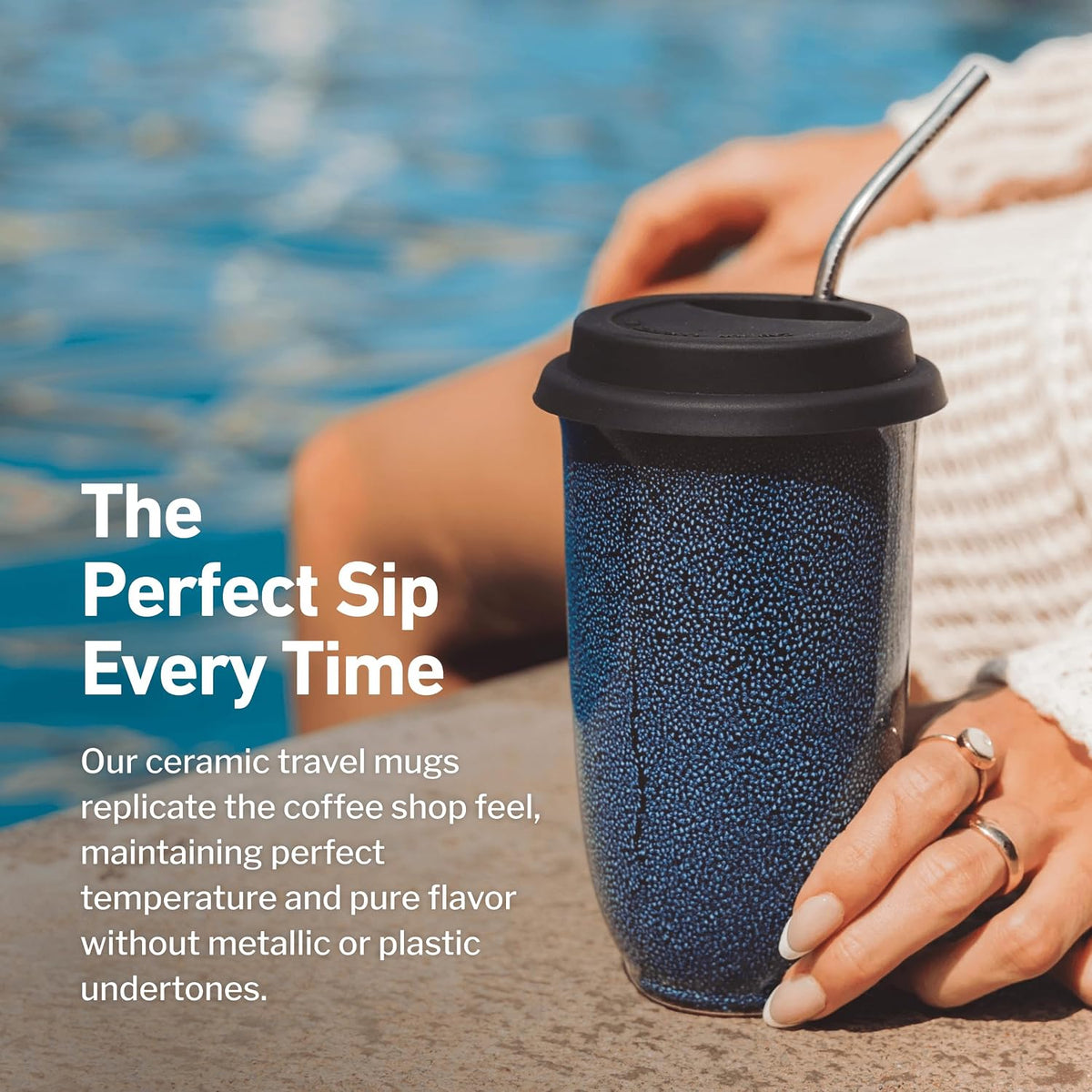 Coffee Tumbler – Travel Mug - On the Go Coffee Mug – Microwave & Dishwasher Safe Green Coffee Tumbler - Gifts For Women Men Him Her – 16oz – Monsoon