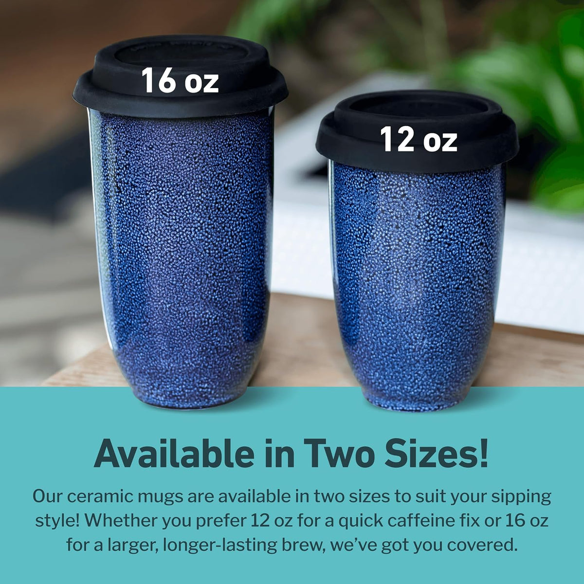 Coffee Tumbler – Travel Mug - On the Go Coffee Mug – Microwave & Dishwasher Safe Green Coffee Tumbler - Gifts For Women Men Him Her – 16oz – Monsoon