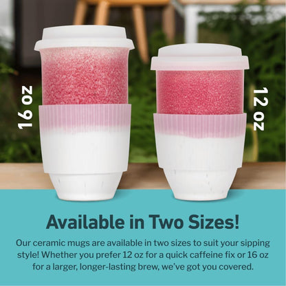 Coffee Tumbler – Travel Mug - On the Go Coffee Mug – Microwave & Dishwasher Safe Green Coffee Tumbler - Gifts For Women Men Him Her – 16oz – Monsoon