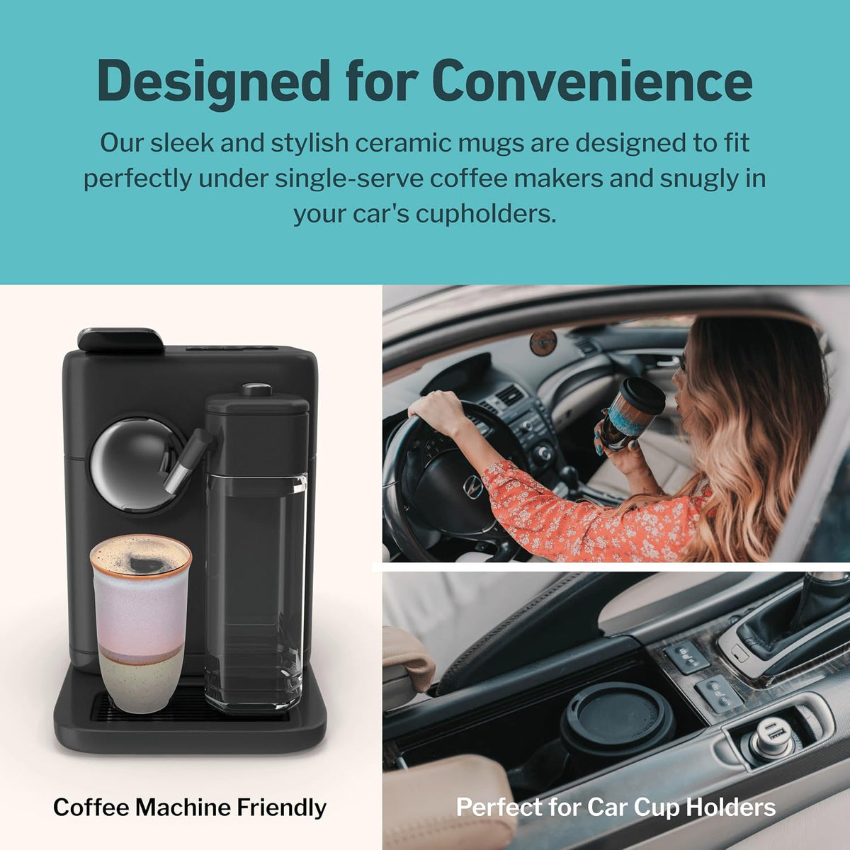 Coffee Tumbler – Travel Mug - On the Go Coffee Mug – Microwave & Dishwasher Safe Green Coffee Tumbler - Gifts For Women Men Him Her – 16oz – Monsoon