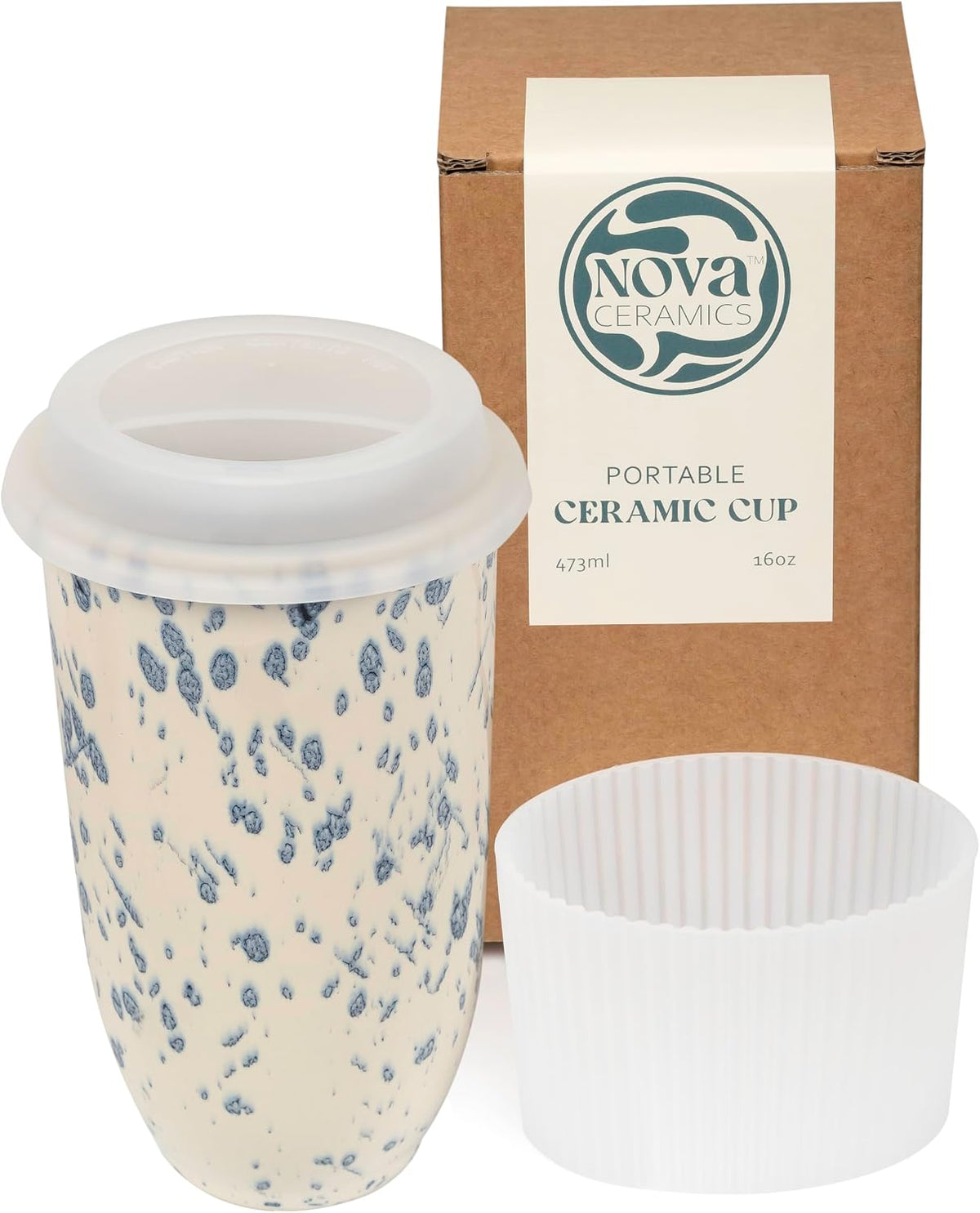Coffee Tumbler – Travel Mug - On the Go Coffee Mug – Microwave & Dishwasher Safe Green Coffee Tumbler - Gifts For Women Men Him Her – 16oz – Monsoon