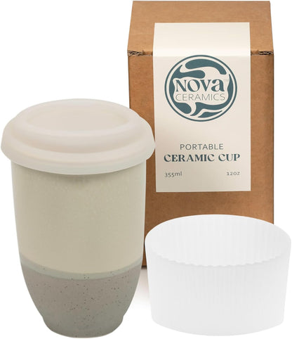 Coffee Tumbler – Travel Mug - On the Go Coffee Mug – Microwave & Dishwasher Safe Green Coffee Tumbler - Gifts For Women Men Him Her – 16oz – Monsoon