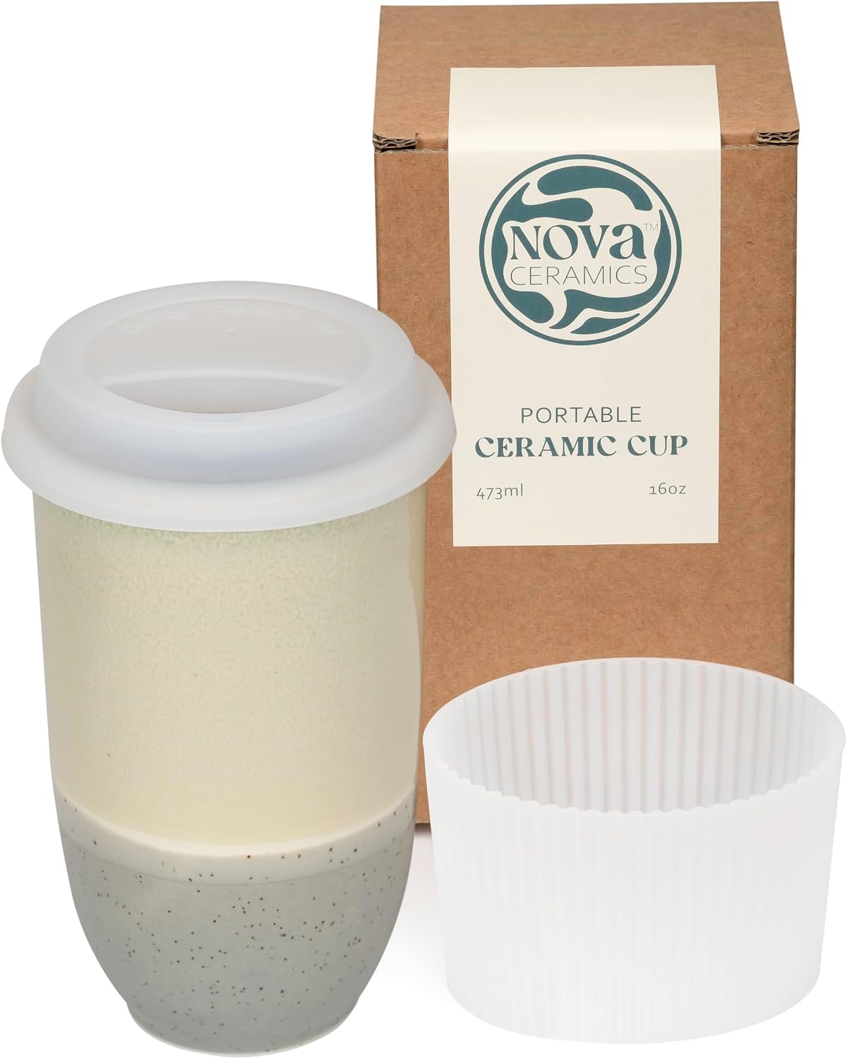 Coffee Tumbler – Travel Mug - On the Go Coffee Mug – Microwave & Dishwasher Safe Green Coffee Tumbler - Gifts For Women Men Him Her – 16oz – Monsoon