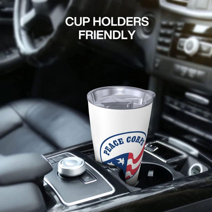Peace Corps Coffee Mug, 20oz Car Cup Stainless Steel Vacuum Insulated Double Wall Travel Tumbler