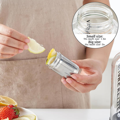 316L Stainless Steel Fruit Water Infuser, Extra Fine Mesh, 2 Pack
