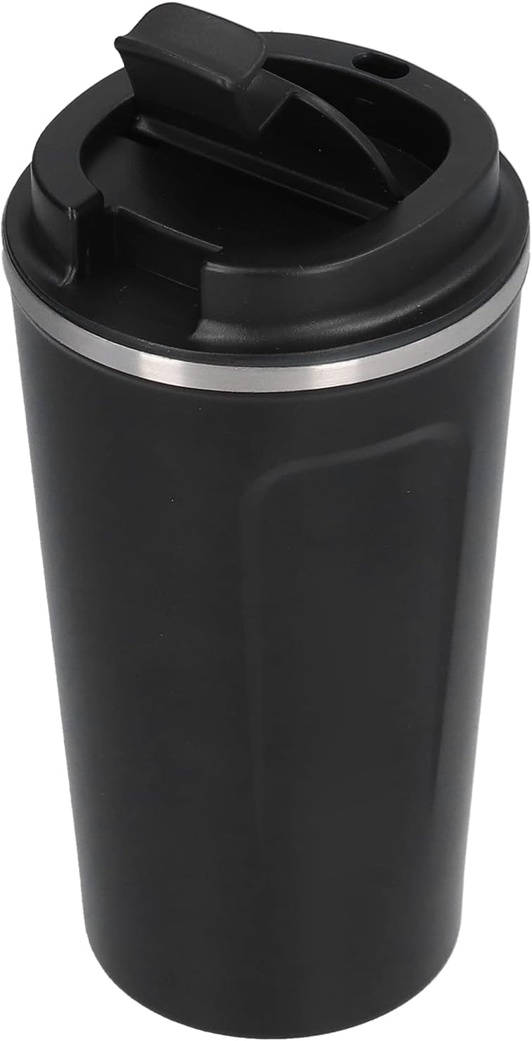 510ml Coffee Mug, Double Wall Stainless Steel Travel Cup with Spill Proof Flip Lid, for Car Office Camping Hiking Outdoor Activities