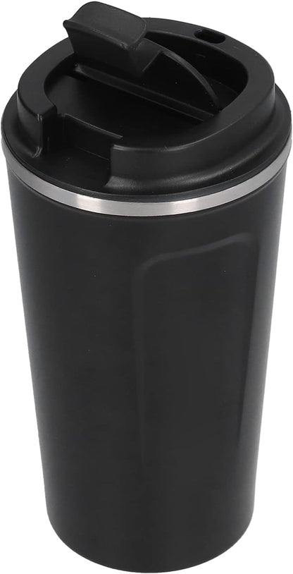 510ml Coffee Mug, Double Wall Stainless Steel Travel Cup with Spill Proof Flip Lid, for Car Office Camping Hiking Outdoor Activities