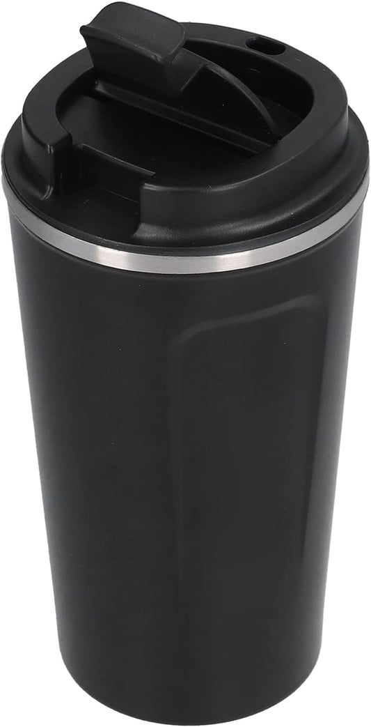 510ml Coffee Mug, Double Wall Stainless Steel Travel Cup with Spill Proof Flip Lid, for Car Office Camping Hiking Outdoor Activities