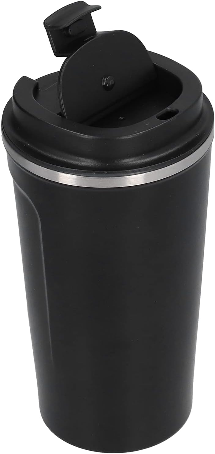 510ml Coffee Mug, Double Wall Stainless Steel Travel Cup with Spill Proof Flip Lid, for Car Office Camping Hiking Outdoor Activities