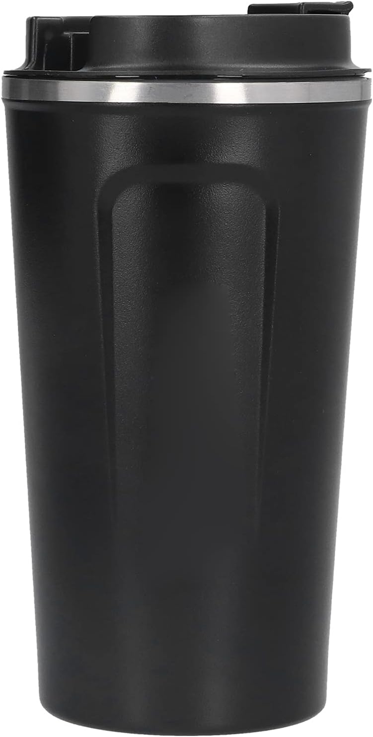 510ml Coffee Mug, Double Wall Stainless Steel Travel Cup with Spill Proof Flip Lid, for Car Office Camping Hiking Outdoor Activities