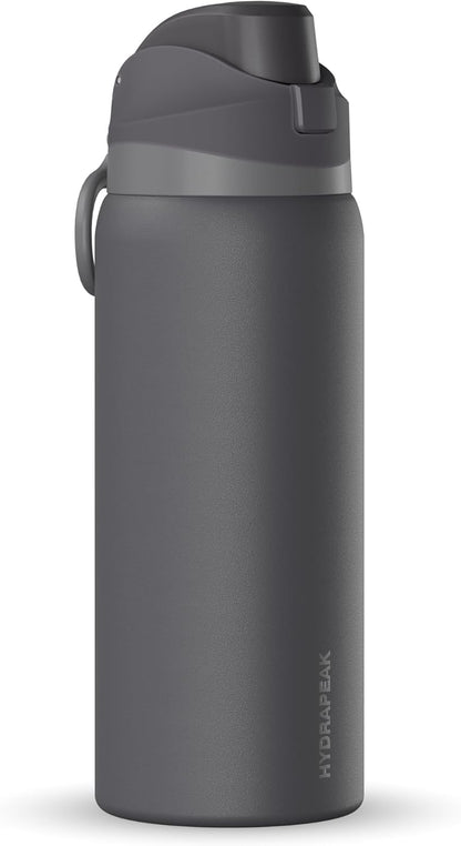Oasis 32oz Insulated Water Bottle with Locking Chug Lid & Handle, Leakproof Stainless Steel Travel Tumbler for School, Gym & Everyday Hydration (Stone 1)