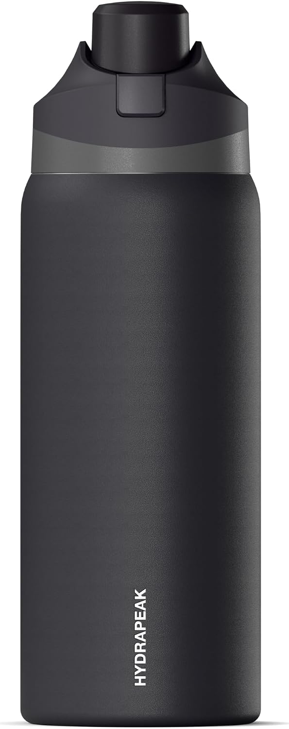 Oasis 32oz Insulated Water Bottle with Locking Chug Lid & Handle, Leakproof Stainless Steel Travel Tumbler for School, Gym & Everyday Hydration (Stone 1)