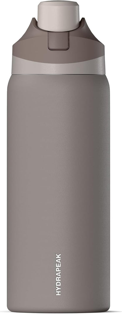 Oasis 32oz Insulated Water Bottle with Locking Chug Lid & Handle, Leakproof Stainless Steel Travel Tumbler for School, Gym & Everyday Hydration (Stone 1)
