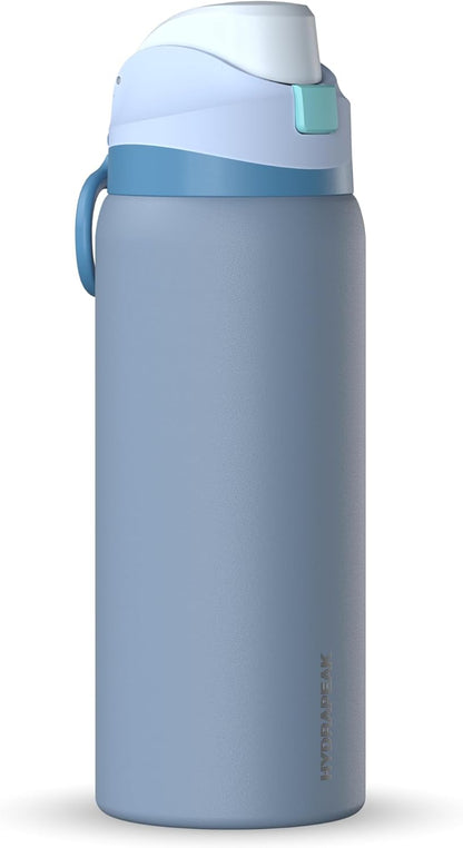 Oasis 32oz Insulated Water Bottle with Locking Chug Lid & Handle, Leakproof Stainless Steel Travel Tumbler for School, Gym & Everyday Hydration (Stone 1)