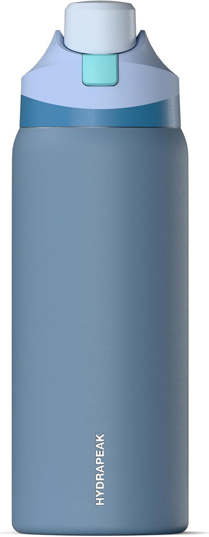 Oasis 32oz Insulated Water Bottle with Locking Chug Lid & Handle, Leakproof Stainless Steel Travel Tumbler for School, Gym & Everyday Hydration (Stone 1)