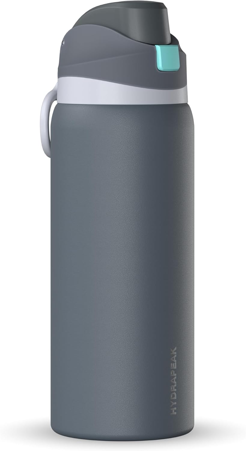 Oasis 32oz Insulated Water Bottle with Locking Chug Lid & Handle, Leakproof Stainless Steel Travel Tumbler for School, Gym & Everyday Hydration (Stone 1)
