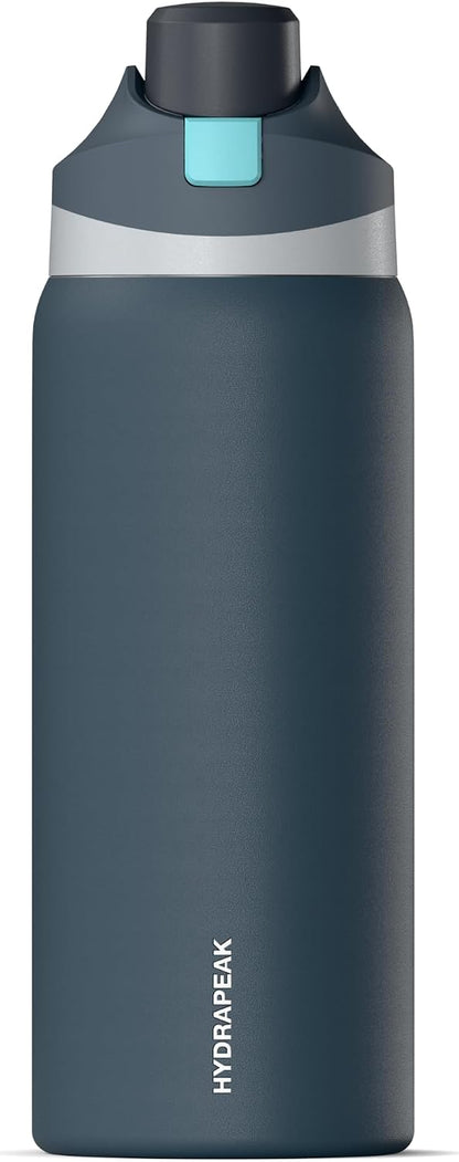 Oasis 32oz Insulated Water Bottle with Locking Chug Lid & Handle, Leakproof Stainless Steel Travel Tumbler for School, Gym & Everyday Hydration (Stone 1)
