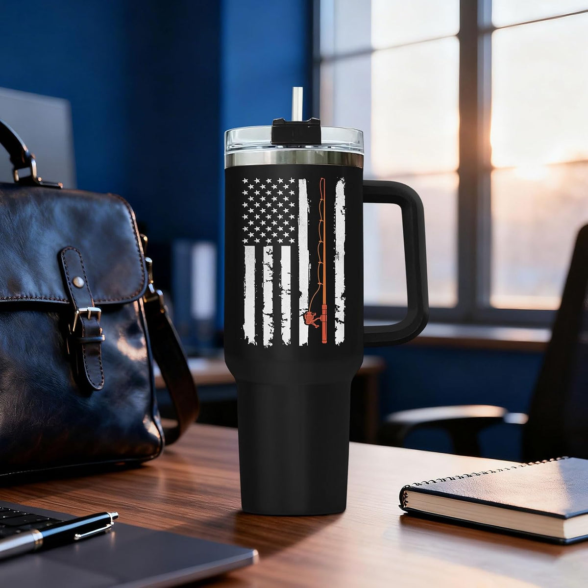 Dad Dadman Funny 40 oz Tumbler with Handle, Funny Dad Gift | Gift for Dad Tumbler 40oz, Cool Dadman Travel Mug, Funny Superhero Birthday from Daughter Son - Colors A