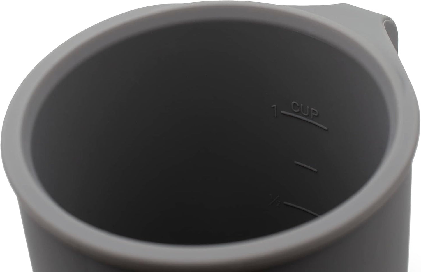 Silicone Coffee Cup - Food Grade Silicone Camping Mug with Handle - Portable, Collapsible Coffee Mug - BPA Free, Dishwasher Safe and Microwave Safe 12- oz (Slate Blue, 1 Pack)