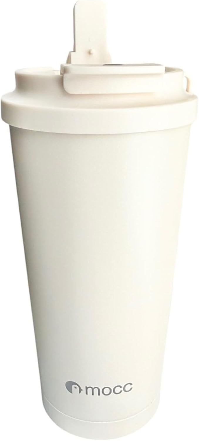 19oz Insulated Stainless Steel Tumbler, with Leak-Proof Lid and Foldable Straw, for Hot/Cold Coffee/Tea/Infused Water, for Travel & Gift (Black)
