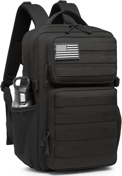 Military Tactical Backpack for Men Waterproof Daypack 3 Day Assault Pack Molle Bag with Water Bottle Holder