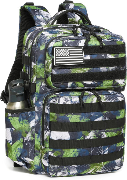Military Tactical Backpack for Men Waterproof Daypack 3 Day Assault Pack Molle Bag with Water Bottle Holder