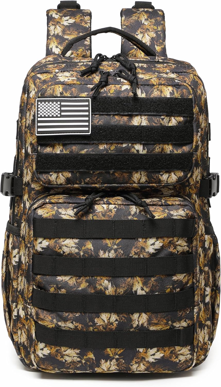 Military Tactical Backpack for Men Waterproof Daypack 3 Day Assault Pack Molle Bag with Water Bottle Holder