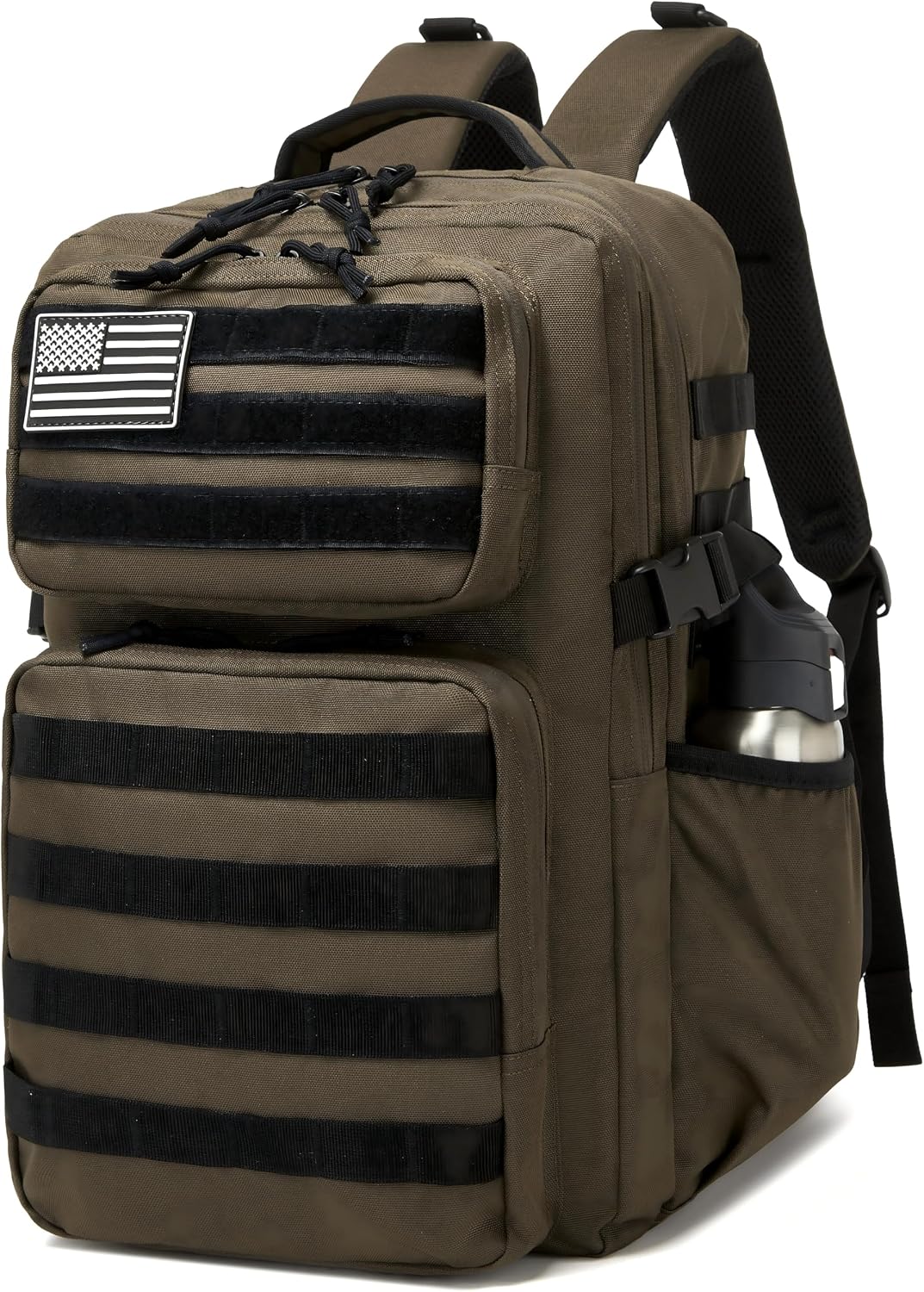 Military Tactical Backpack for Men Waterproof Daypack 3 Day Assault Pack Molle Bag with Water Bottle Holder