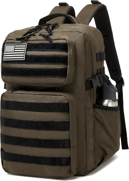 Military Tactical Backpack for Men Waterproof Daypack 3 Day Assault Pack Molle Bag with Water Bottle Holder