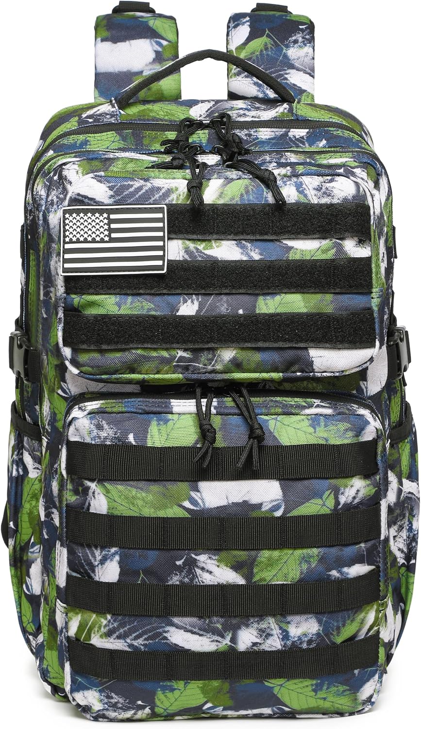 Military Tactical Backpack for Men Waterproof Daypack 3 Day Assault Pack Molle Bag with Water Bottle Holder