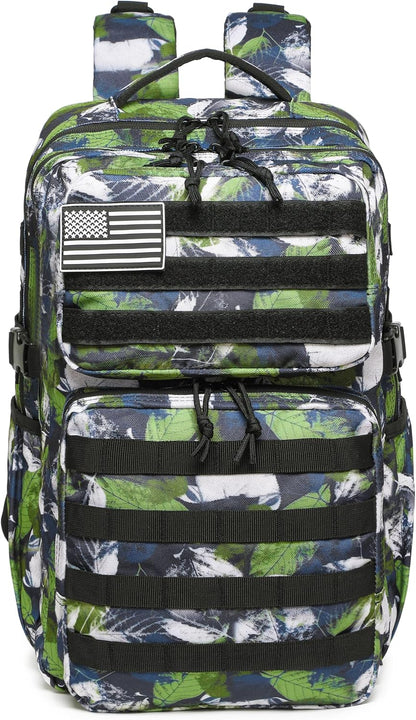 Military Tactical Backpack for Men Waterproof Daypack 3 Day Assault Pack Molle Bag with Water Bottle Holder