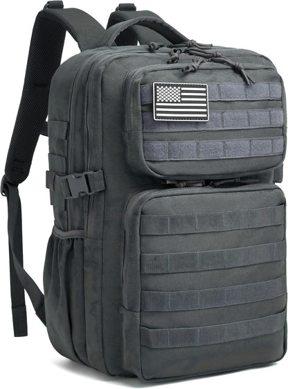 Military Tactical Backpack for Men Waterproof Daypack 3 Day Assault Pack Molle Bag with Water Bottle Holder