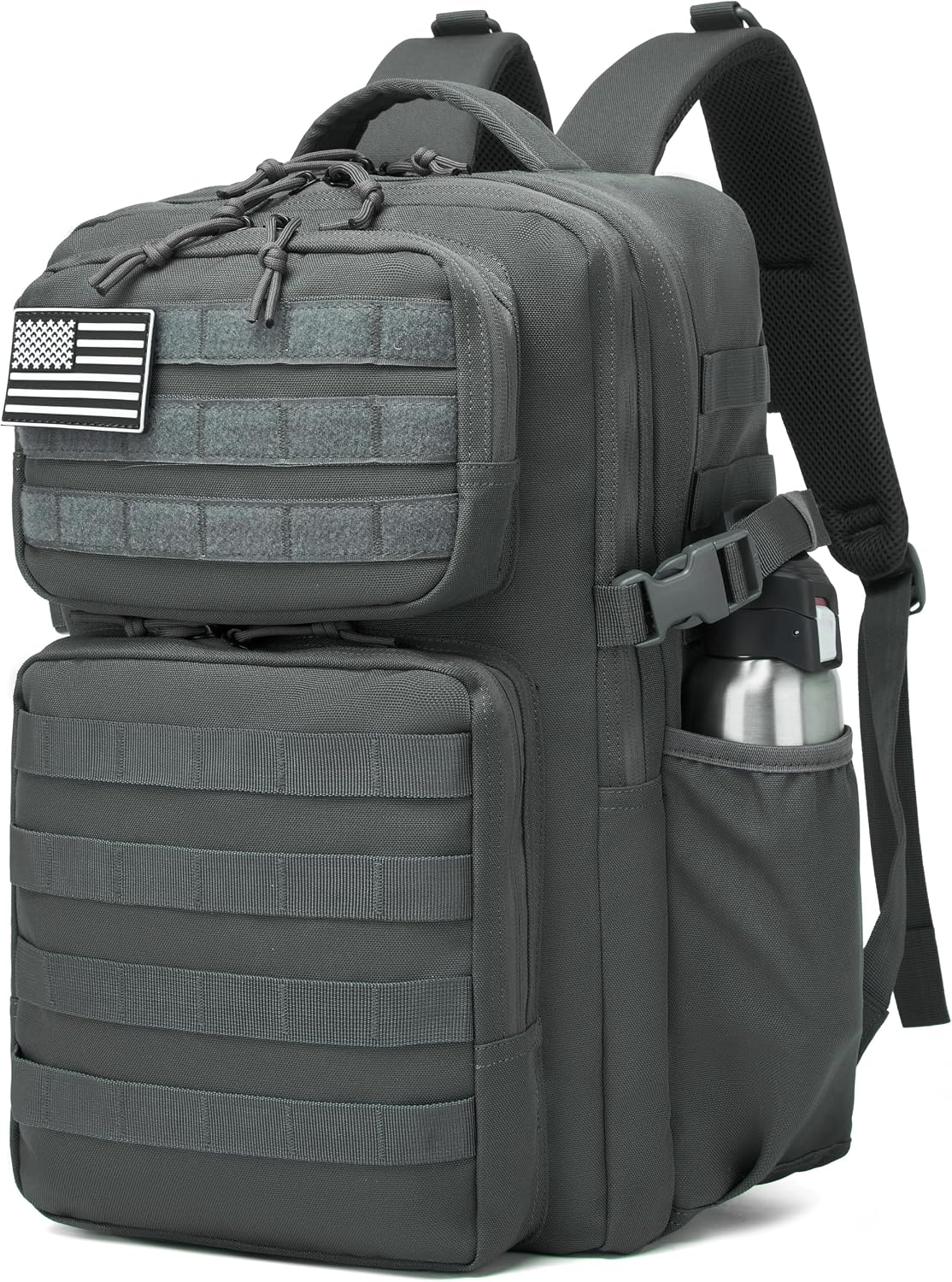 Military Tactical Backpack for Men Waterproof Daypack 3 Day Assault Pack Molle Bag with Water Bottle Holder