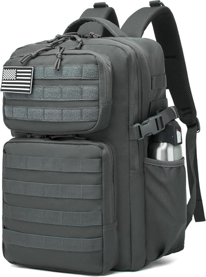 Military Tactical Backpack for Men Waterproof Daypack 3 Day Assault Pack Molle Bag with Water Bottle Holder