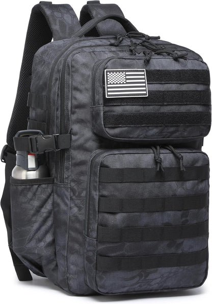Military Tactical Backpack for Men Waterproof Daypack 3 Day Assault Pack Molle Bag with Water Bottle Holder