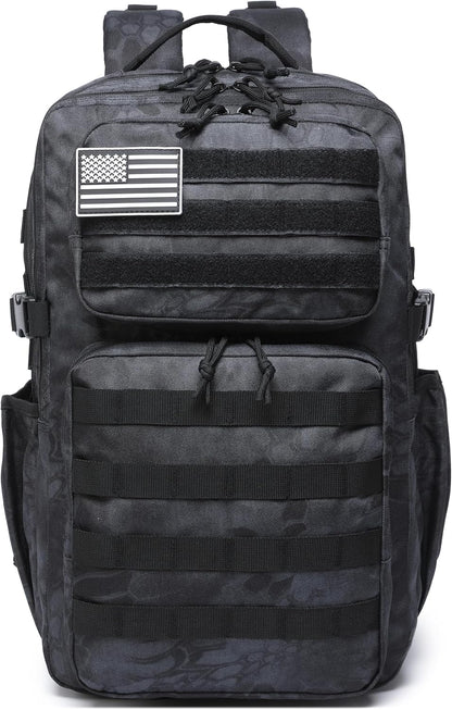 Military Tactical Backpack for Men Waterproof Daypack 3 Day Assault Pack Molle Bag with Water Bottle Holder