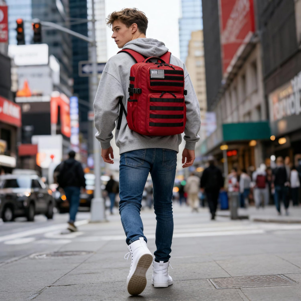 Military Tactical Backpack for Men Waterproof Daypack 3 Day Assault Pack Molle Bag with Water Bottle Holder