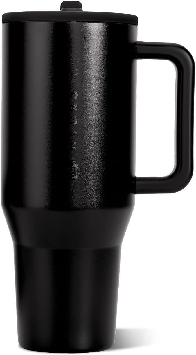 Traveler 40oz, Insulated Tumbler with Handle & Straw, Light Blue