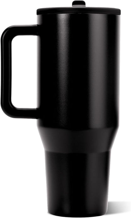 Traveler 40oz, Insulated Tumbler with Handle & Straw, Light Blue